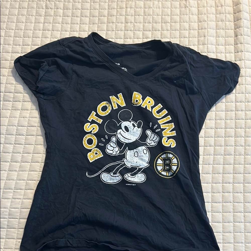 Disney Boston Bruins Black T-Shirt